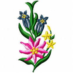 Flowers And Tree Embroidery Design 10 Flowers And Tree Embroidery Design 10